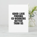 Search for worker invitations Coworker goodbye