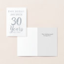 Search for 30 years birthday cards Thirty