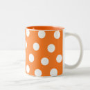 Search for orange polka dots mugs White
