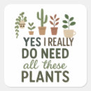 Search for gardening stickers Crazy plant lady