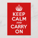 Search for keep calm carry on invitations White