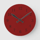 Search for maroon red clocks Wall