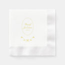 Search for gold and white wedding napkins Minimal