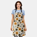 Search for retro halloween aprons Jack o lantern
