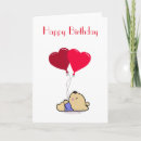 Search for heart balloons cards Bear