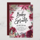 Search for winter baby sprinkle invitations Floral