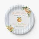 Search for citrus plates Little cutie baby shower