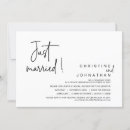 Search for just married wedding invitations Eloped