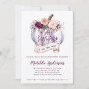 Search for purple pumpkin invitations Rustic