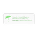 Search for umbrella return address labels Baby shower