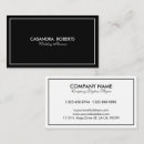 Search for black border business cards Elegant