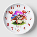 Search for mushroom clocks Watercolor