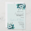 Search for light blue engagement party invitations Floral
