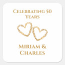 Search for 50th anniversary wedding stickers Celebrating 50 years