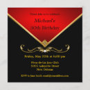 Search for red and black 18th birthday invitations Gold