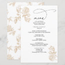 Search for vintage wedding menus Classic