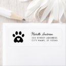 Search for paw return address labels Pet
