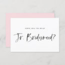 Search for junior bridesmaid cards Calligraphy