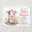 Search for cute cow baby shower invitations Barnyard