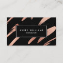 Search for black and rose gold business cards Professional