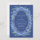 Search for royal blue floral wedding invitations Botanical