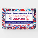 Search for red white and blue banners Barbecue