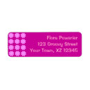 Search for 1960s return address labels Flower power