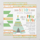 Search for pow wow birthday invitations Tipi