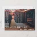 Search for just married invitations Rustic