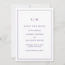 Search for purple wedding save the dates Modern