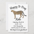 Search for cheetah birthday invitations Wildlife