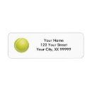 Search for tennis return address labels Yellow