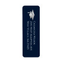 Search for navy blue and silver return address labels Graduation