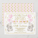 Search for elephant baby girl shower invitations Modern