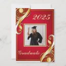 Search for red white gold invitations Graduate