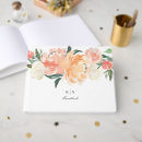 Search for floral guest books Peach