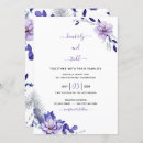 Search for lavender and silver wedding invitations Violet