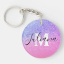 Search for faux glitter key rings Monogrammed