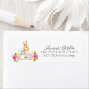 Search for bunny rabbit return address labels Baby shower