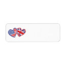 Search for uk flag return address labels Great britain