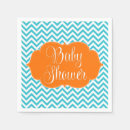 Search for teal orange napkins Baby shower