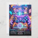 Search for level up party invitations Retro