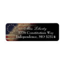 Search for people return address labels Patriotic