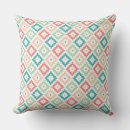 Search for teal and coral cushions Stylish