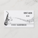 Search for saxophone player business cards Musician
