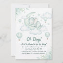Search for teal elephant baby shower invitations Whimsical