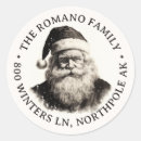 Search for vintage christmas stickers Santa