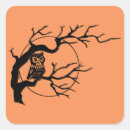 Search for orange owl stickers Halloween