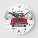 Search for country christmas art Vintage red truck