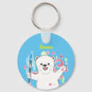 Search for cute polar bear key rings Blue